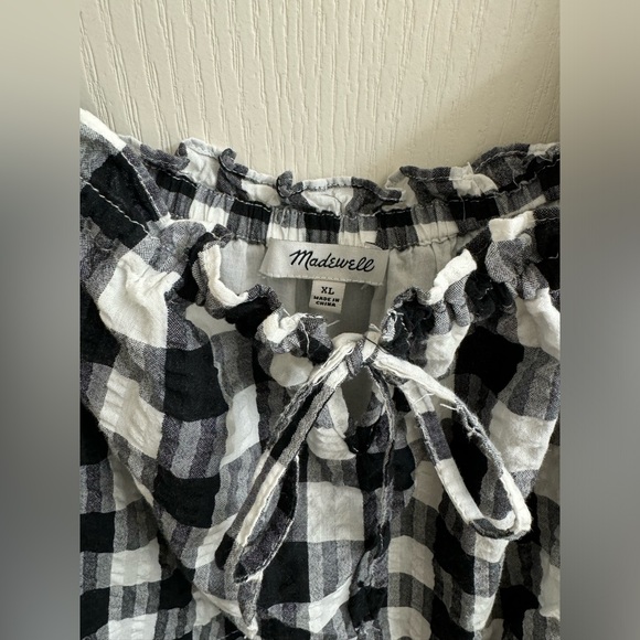 Madewell Tiered Mini Dress XL - Picture 8 of 9